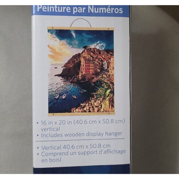 NEW Artists Loft Paint By Number Kit Challenging Italian Seaside Villas 16x20 - Picture 8 of 8